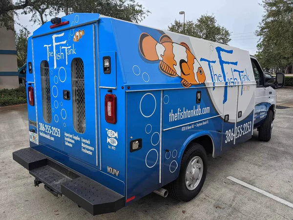 The Fish Tank Daytona Water Delivery Truck
